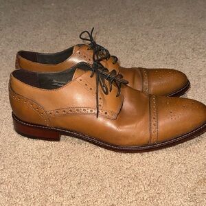 Joseph Abbound Leather Wingtip Oxford Dress Shoes